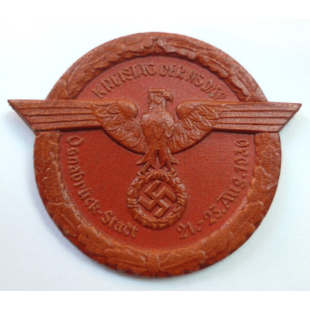 WW2 German NSDAP Kreistag Badge, Osnabruck - Aug 21-23, 1936