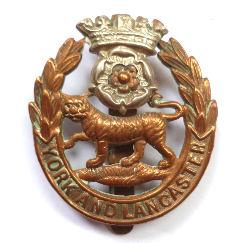 York and Lancaster Cap Badge  - British Army