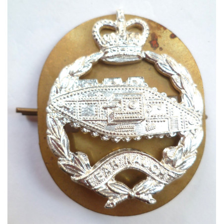 Royal Tank Regiment Anodised Staybrite Cap Badge - British Army
