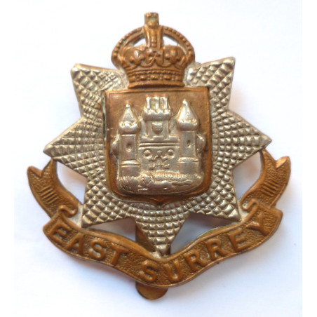 WW1 East Surrey Regiment Cap Badge - British Army