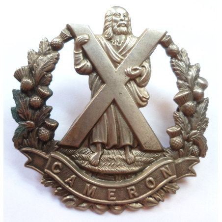 WW2 Queens Own Cameron Highlanders Regiment Cap Badge - British Army