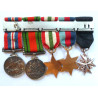 WW2 Order Saint John. Italy Star Miniature Medal Group of 5