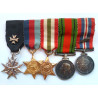 WW2 Order Saint John. Italy Star Miniature Medal Group of 5