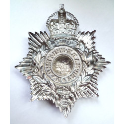 Royal Marines White Metal Helmet Plate Badge - British Army