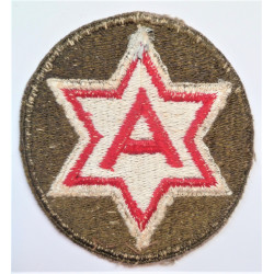 United States 6th Army Cloth Patch/Badge WW2