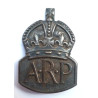 Air Raid Precautions Silver Badge ARP Pin Fitting
