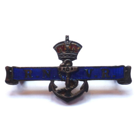 Royal Navy Volunteer Reserve Silver/Enamel Brooch RNVR