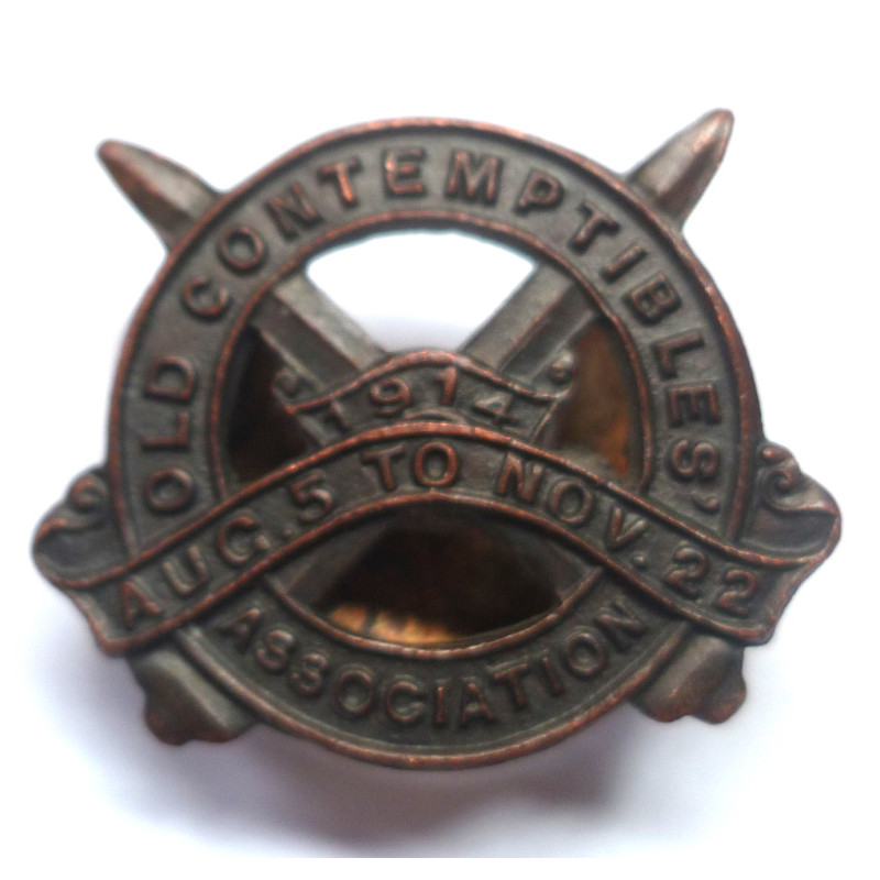WW1 Old Contemptibles Association 1914 Lapel Badge - British Army