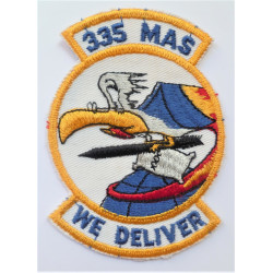 United States 335th Military Airlift Squadron Cloth Badge Insignia