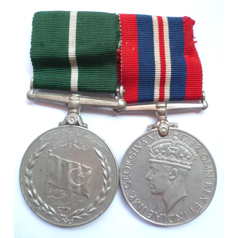 1947 Pakistan Independence Medal & 1939-45 War Medal