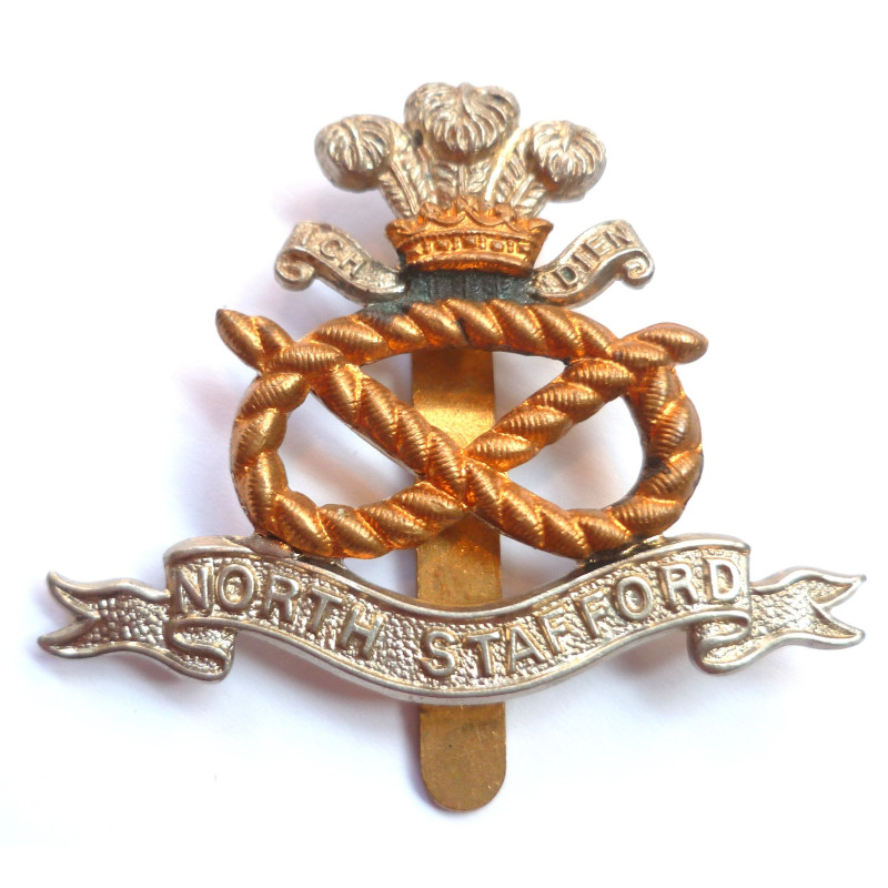 North Stafford Cap Badge - British Army Insignia