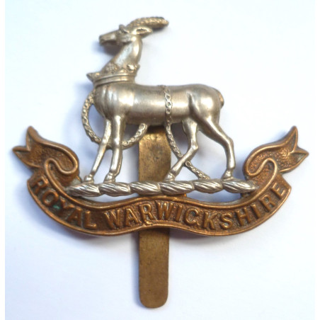 WW2 Royal Warwickshire Regiment Cap Badge - British Commonwealth Military Army