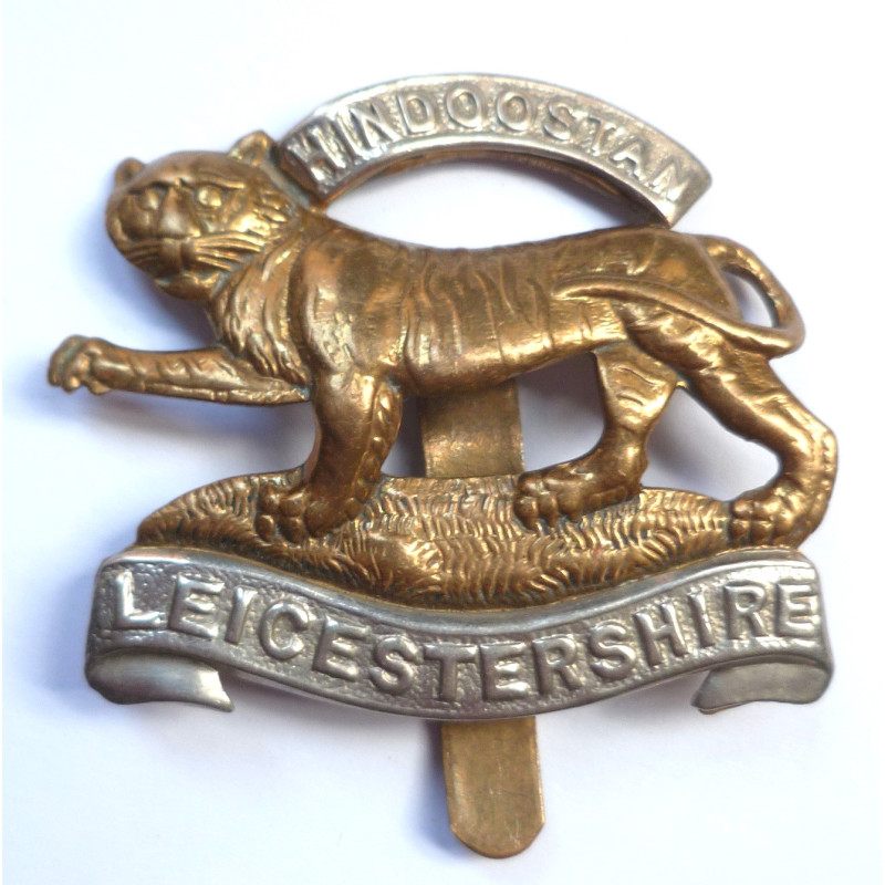 WW1 The Leicestershire Regiment Cap Badge - British Commonwealth Military Army
