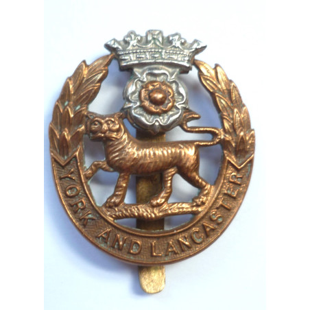 WW2 York and Lancaster Regiment Cap Badge - British Commonwealth Military Army