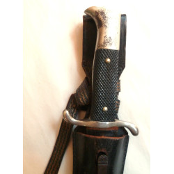 WW2 German Fire Service Bayonet with Frog and Knot