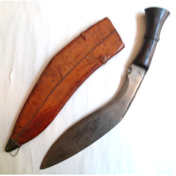 WW2 Military K44 Gurkha Kukri With Original Leather Scabbard