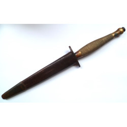 WW2 British Fairbairn Sykes 2nd Pattern Fighting Knife Etched Blade