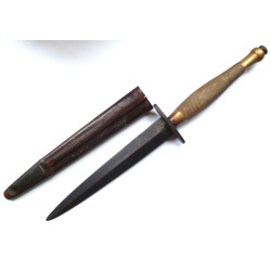 WW2 British Fairbairn Sykes 2nd Pattern Fighting Knife Etched Blade