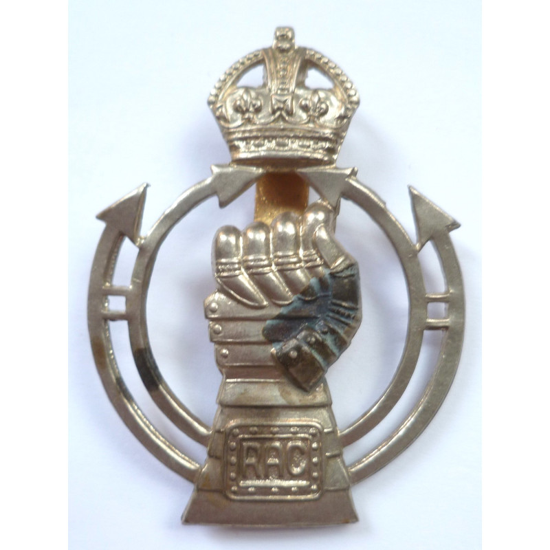 WW2 Royal Armoured Corps Regiment Cap Badge RAC- British Military Army