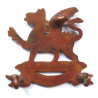 The Buffs East Kent Regiment Officers Bronze Collar Badge - British Military insignia