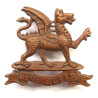 The Buffs East Kent Regiment Officers Bronze Collar Badge - British Military insignia