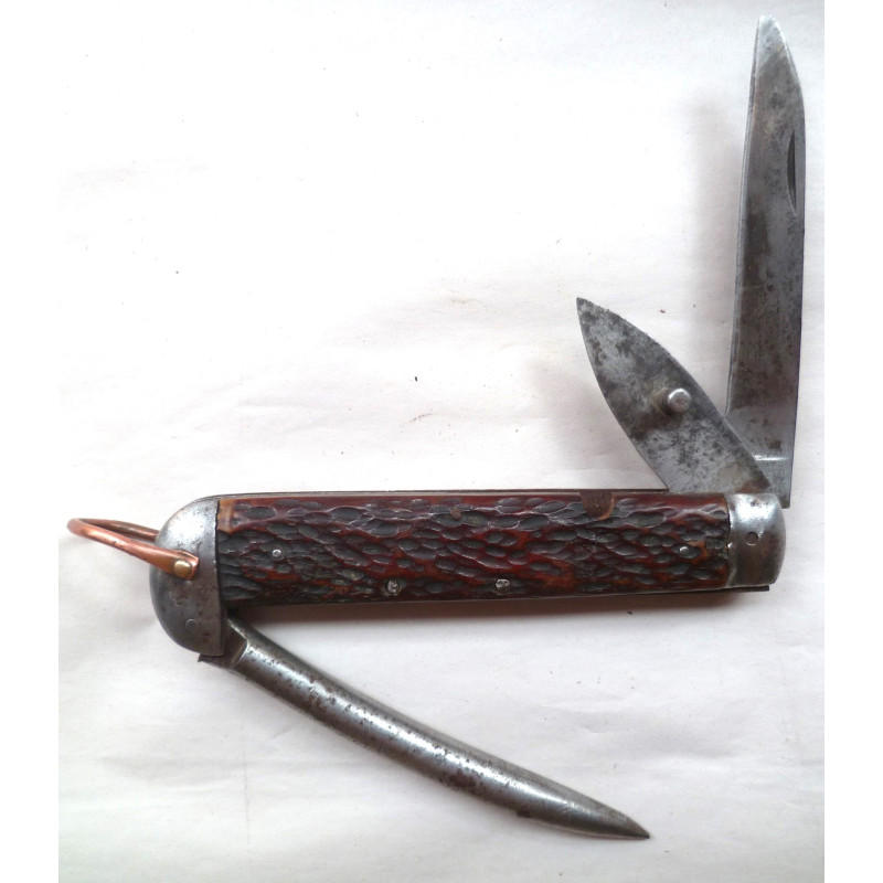 Horn Handled Clasp Knife Dated 1915 Camillus Cutlery Co USA