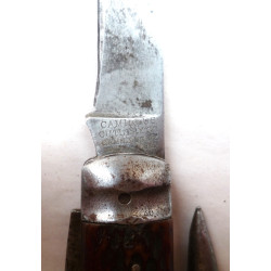 Horn Handled Clasp Knife Dated 1915 Camillus Cutlery Co USA