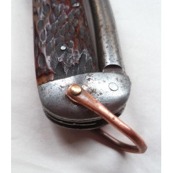 Horn Handled Clasp Knife Dated 1915 Camillus Cutlery Co USA