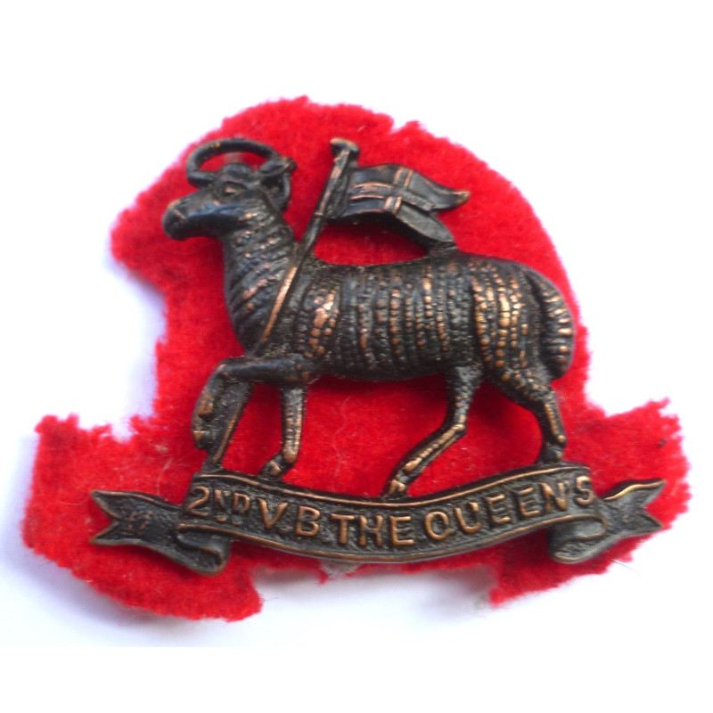 2nd Volunteer Battalion The Queens Regiment Cap Badge