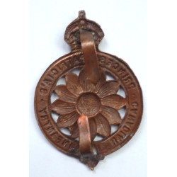 Princess Patricia's Canadian Light Infantry Officers Bronze Cap Badge - British Military insignia