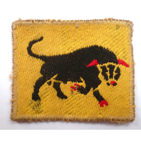 WW2 11th Armoured Division Cloth Formation Sign - British Insignia WW2 11th Armoured Division Cloth Formation Sign - British Insignia