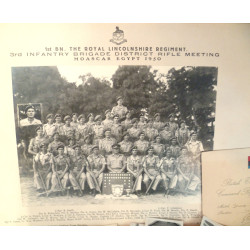 Royal Lincolnshire Regiment Ephemera With National Service Medal
