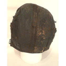 WW2 US Army Air Corps B-6 Leather Sheepskin Flying Helmet