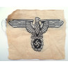 WW2 German SS Flat Wire Eagle For Car Pennant - Third Reich