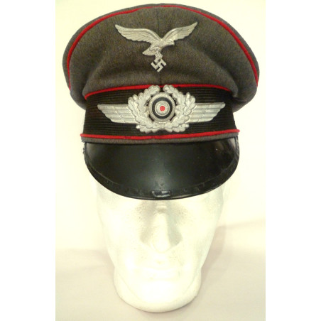WW2 German Luftwaffe NCO/MANS Flak Visor Cap WW2 German Luftwaffe NCO/MANS Flak Visor Cap