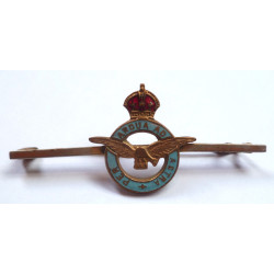 WW2 Era Royal Air Force Crest "Sweetheart" Brooch - RAF