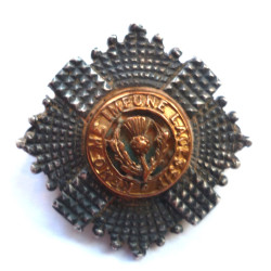 Scots Guards Warrant Officers Silver & Gilt Cap Badge