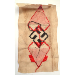 WWII German Hitler Youth Woven Bevo Sleeve Diamond