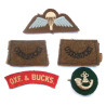 WW2 Ox & Bucks Light infantry Slip on and Printed Cloth Badge  - British Insignia Parachute Regiment