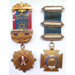 2 X RAOB Hallmarked Silver Jewels/Medals