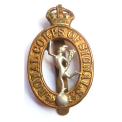 WW2 Royal Corps of Signals Cap Badge - British Army