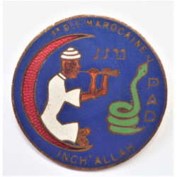 France: Artillery .PAD 1st DIM  Morocco Insignia