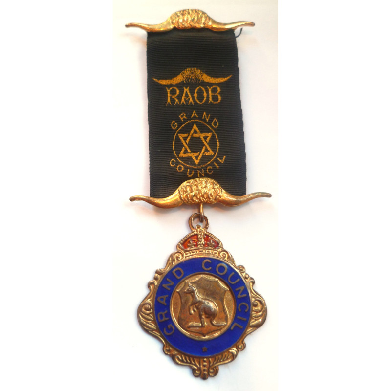 RAOB Hallmarked Silver Jewels / Medals 1976