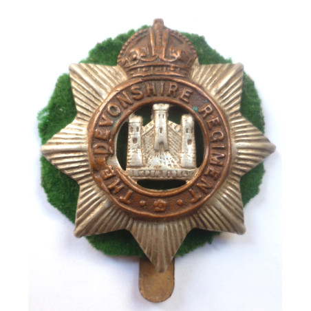 The Devonshire Regiment Cap Badge - British Army Insignia