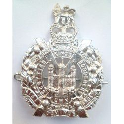 King's Own Scottish Borderers Staybrite Cap Badge - British Army Insignia