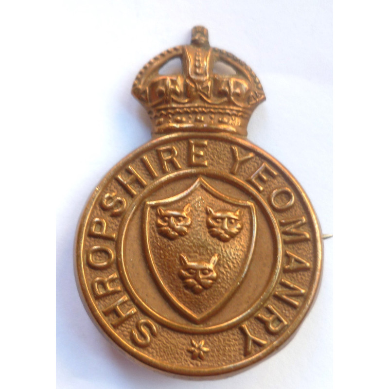 Shropshire Yeomanry Cap Badge - British Army Insignia