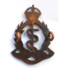 WW2 Royal Army Medical Corps Officers Cap Badge - British Army Insignia
