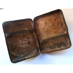 WW1 Imperial German Cigarette Case depicting Paul Von Hindenburg