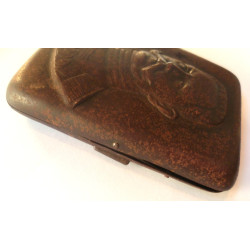 WW1 Imperial German Cigarette Case depicting Paul Von Hindenburg