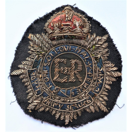 Royal Army Service Corps RASC Bullion Blazer Badge  British Army WWII
